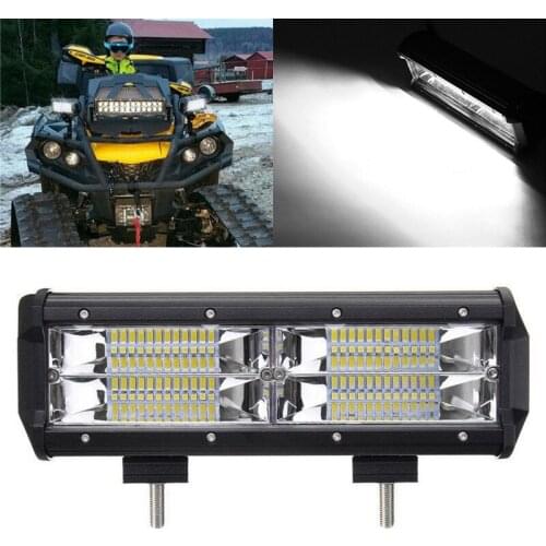 New 7inch 216W 8D Aluminum LED Work Light Bar Flood Driving Lamp SUV ATV Offroad 4WD 21600LM