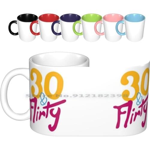 30 & Flirty Ceramic Mugs Coffee Cups Milk Tea Mug Thirty Flirty 30 Flirt Eda Owl House Witch Magic Creative Trending Vintage