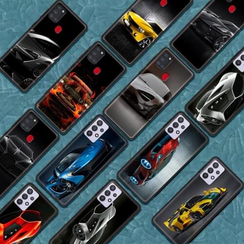 Cool Car Soft Cover for Samsung Galaxy A12 A21S A51 A71 Phone Case A01 A31 A41 A02S A32 5G Luxury Shell Coque