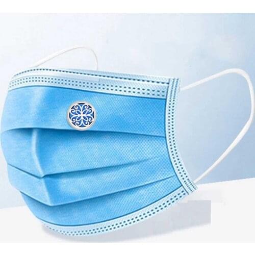 Magnetic Buckle Stainless Steel 12mm Rainbow Color Brooch Essential Oil Diffuser Tie Clips Cufflinks Charms Jewelry For Face