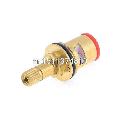 Bathroom Gold Tone Brass Ceramic Rubber Faucet Valve Core