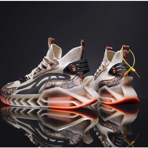 Trendy Mens Air Cushion Sneakers 2021 New Blade Running Shoes For Men Outdoor Antiskid Damping Sports Jogging Shoes Zapatillas