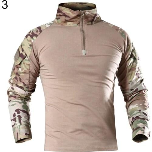 Men Combat Shirt Top Uniform Airsoft Camouflage Combat-Proven Shirts Rapid Assault Long Sleeve Shirt Battle Strike Male Clothing