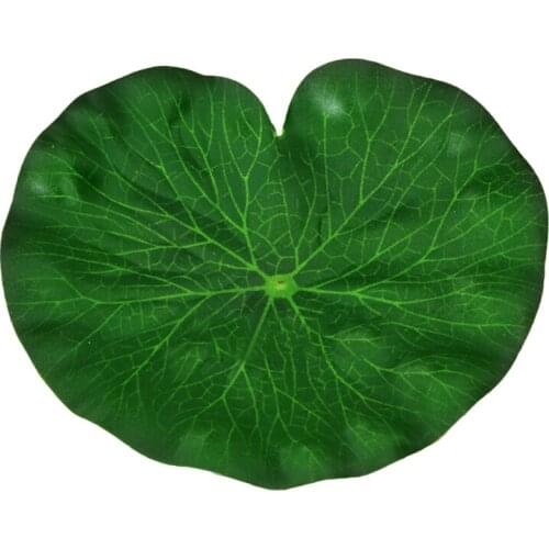 M17D Pack of 4 Artificial Floating Foam Lotus Leaves Water Features Green Ornaments Perfect for Koi Fish Pond Aquarium Decor