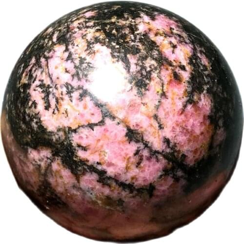 Natural Rhodonite Jasper quartz Sphere Crystal Ball reiki healing