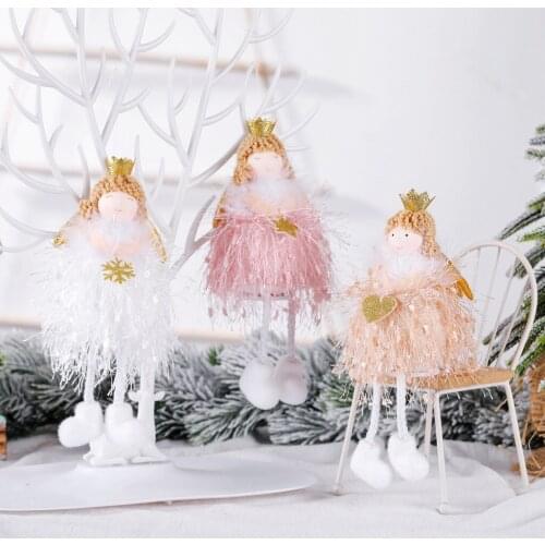Christmas Decoration Supplies Crown Angel Creative Christmas Tree Pendant Childrens Gift
