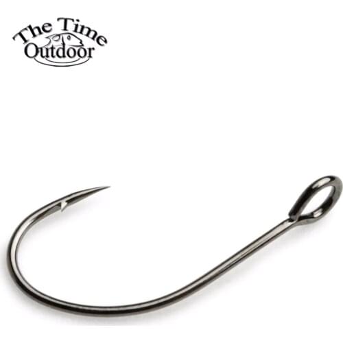 The Time 100pcs Barbed Hook High Carbon Steel Carp Hook Single Lure Fishing Hooks With Ring Fishhooks Anzuelos For Lure Spoon