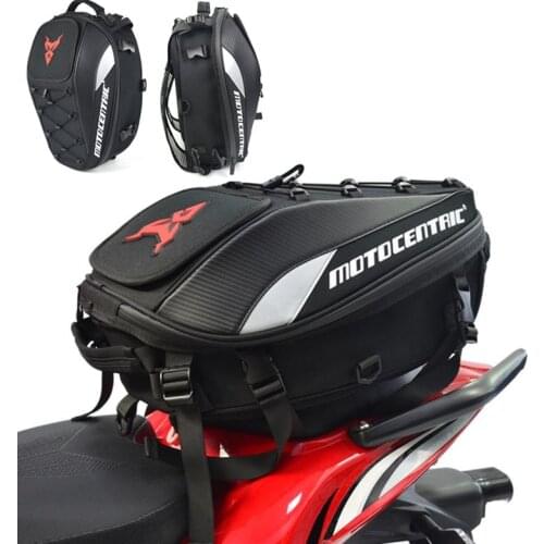 1pcs Waterproof Motorcycle Tail Bag Multi-functional Durable Rear Motorcycle Seat Bag High Capacity Motorcycle Rider Backpack