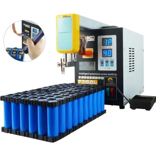 SUNKKO 738AL Spot Welder 3.6KW New Upgraded Telescopic Arm Handheld Spot Welding Pen Function 18650 Battery Spot Welding Machine