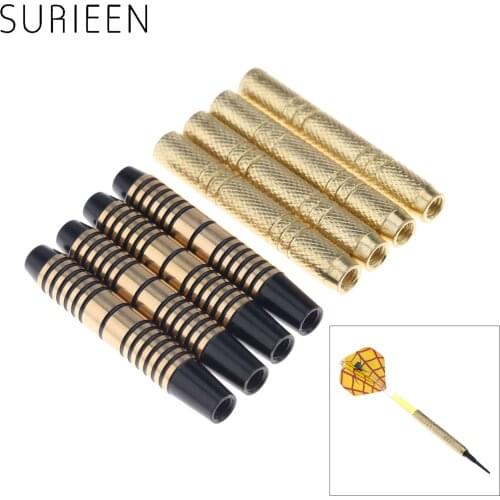 SURIEEN 4 pieces Professional Copper Dart Barrel for Nylon/Steel darts tip Dart Accessories 47mm-12g / 49mm-16g with 2BA Thread