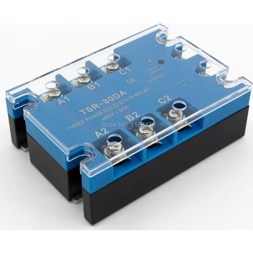 TSR-80DA three phase DC to AC 80A 90-480VAC solid state relay / SSR
