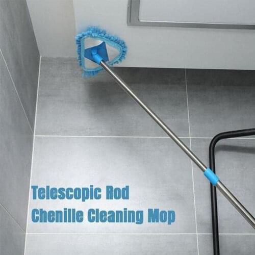 180 Degree Rotatable Adjustable Triangular Cleaning Mop Home Wall Ceiling Floor Cleaning Mop