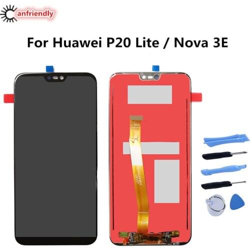 For Huawei P20 Lite P20lite/ Nova 3E ANE-LX1 LX2 LX3 LX2J AL00 TL00 LCD Display Touch panel Screen Digitizer with frame Assembly