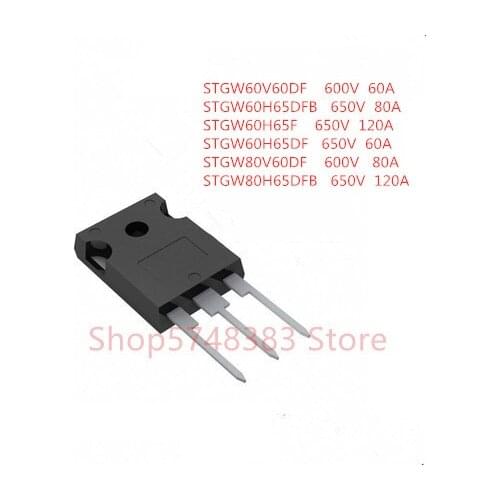 10PCS/LOT STGW60V60DF STGW60H65DFB STGW60H65F STGW60H65DF STGW80V60DF STGW80H65DFB TO-247