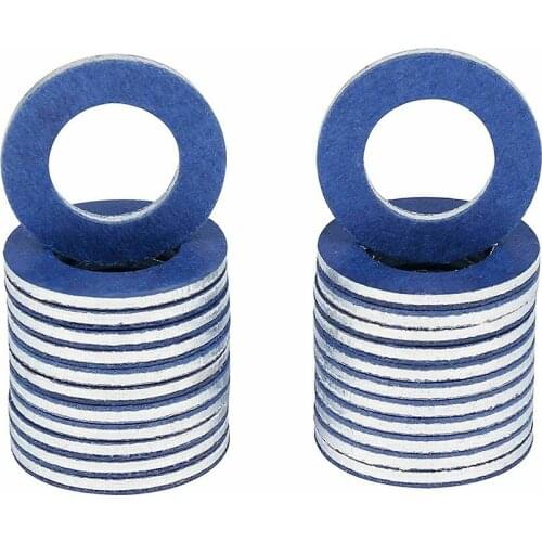 100Pcs Oil Drain Sump Plug Washers Gasket Nut And Bolt Set Flat Ring Seal Assortment Kit Fit For Toyota Lexus Scion Tools