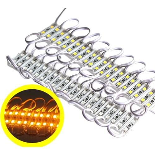 100PCS Mini Ultra thin LED Module Small Narrrow LED Module 2 LED 25mmx7mm 2835 12V Yellow Red Green Blue Storefront Module