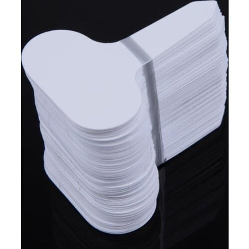 100Pcs T-type Garden Nursery Label Plastic Plant Tags Markers Nursery Pots Seedling Labels writing plate board Plug Mark Tools