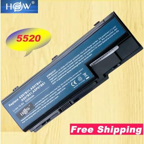 HSW 11.1V Battery For Acer Aspire 5230 5235 5310 5315 5330 5520 5530 AS07B72 AS07B42 AS07B31 AS07B41 AS07B51 AS07B61 AS07B71