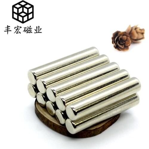 D6 * 30 large quantity round magnetic column NdFeB magnetic strip magnet electroplating iron absorbing stone Barker Bar 6*30