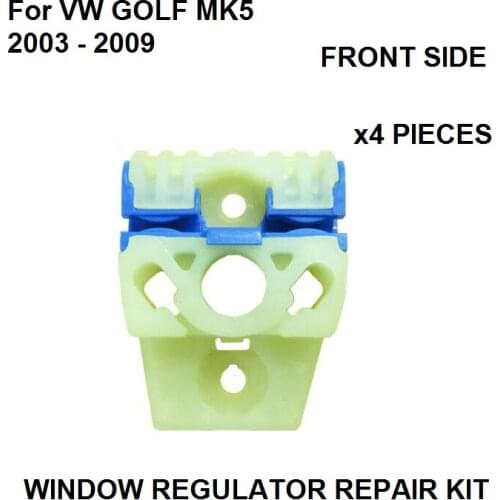 FOR VW GOLF MK5 WINDOW REGULATOR REPAIR KIT SLIDING CLIPS FRONT RIGHT and LEFT NEW 2003 - 2015