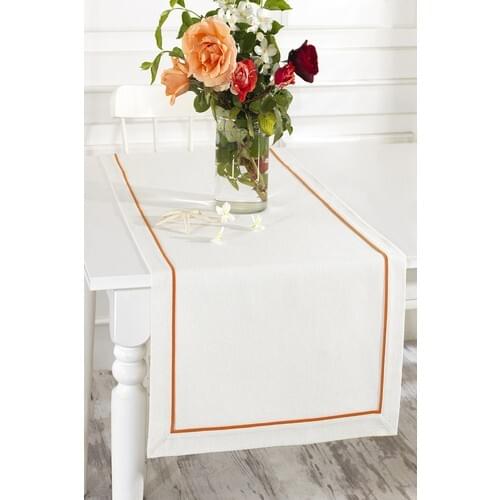 Ödel Home Linen Runner With Piping