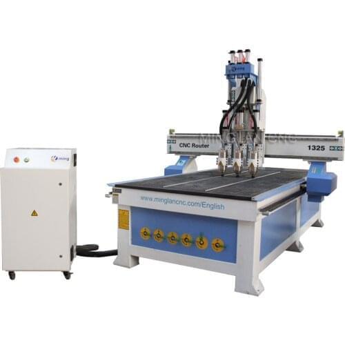 Three heads atc cnc router for cabinet door process