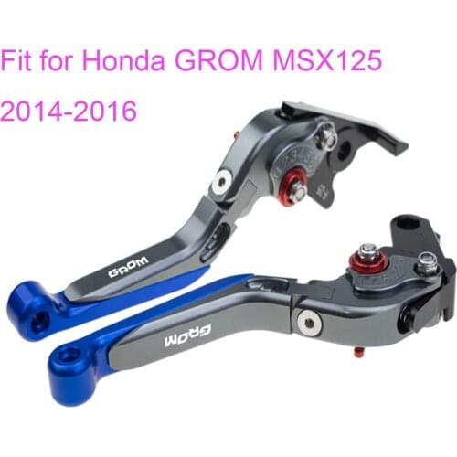 KODASKIN Left and Right Folding Extendable Brake Clutch Levers for Honda GROM MSX125 2014-2016