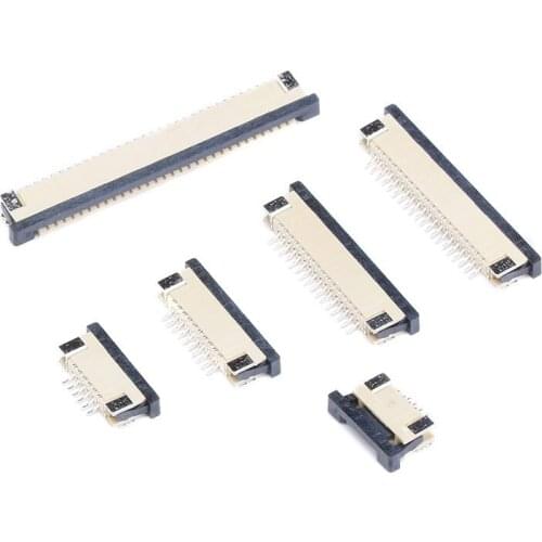 10pcs FPC connector with 1.0MM pitch, 4/6/8/9/10/12-32P flat cable connector