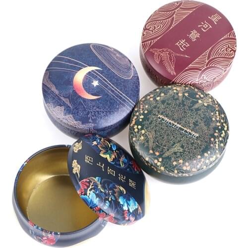 Drum-shaped Candy Cookie Box Festive Party Supplies Tea Pot Tin Box Small Fresh Home Garden Personality Candy Box