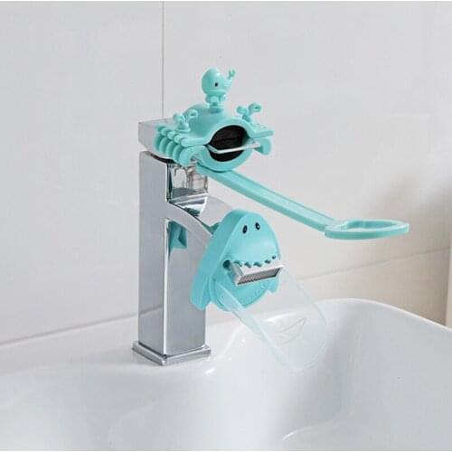 Cartoon Faucet Extender Water Guide Chutes Splash Proof Water Nozzle Extender Sink Handle Extender JW