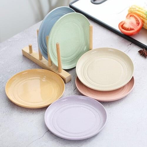15cm Nordic Wheat Cutlery Spit Bone Dish Dregs Plate Household Bone Meal Tube Dish Small Round Plate