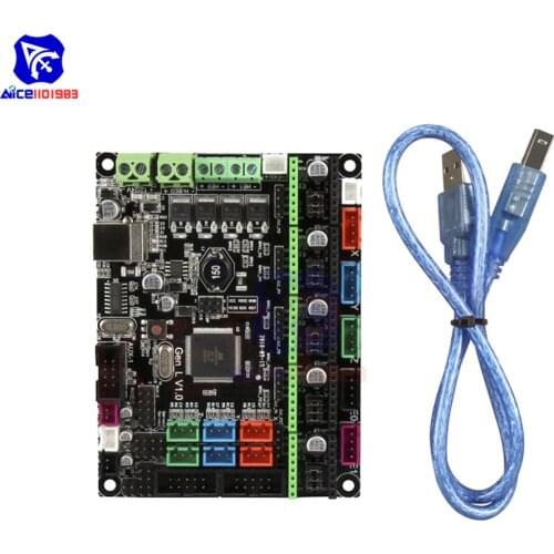 Diymore MKS GEN L V1.0 Controller Board Mainboard Ramps1.4 Dual Extruder Touch for 3D Printer Accessories Kit