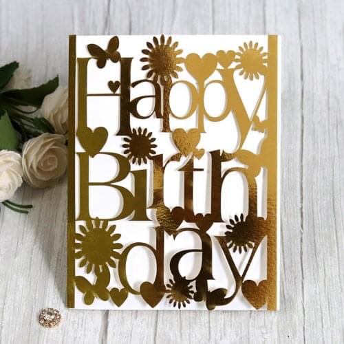 25Pcs Happy Birthday Day Wedding Invitation With Pearl Paper Laser Cut Invitation Greeting Cards Baby Shower Party Supply