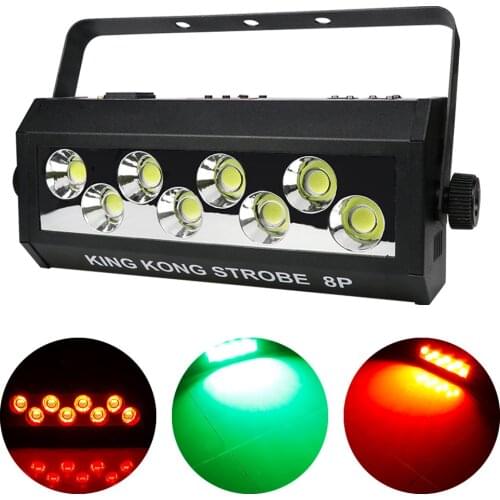 8X30W LED Strobe Light DMX RDM Sound Control RGB Outdoor Party Disco Bar Light Projector Stage Effect Lighting DJ Stroboscope