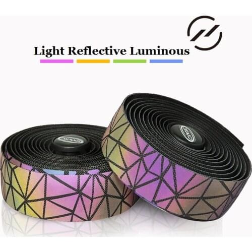 CXWXC Wind Breaking Luminous Bicycle Handlebar Tapes Light Reflective Road Bike Bar Bandage Wrap Noctilucent Bike Handgrip Tape