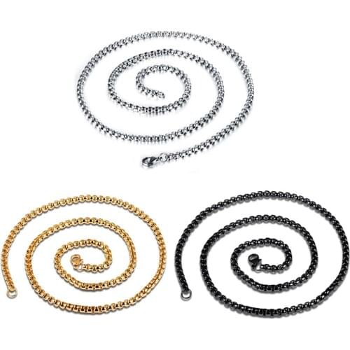 Punk Stainless Steel Link Chain Necklace For Men Jewelry Gift