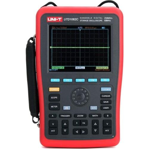 UNI-T UTD1062C 2 Channels 60MHz 250MS/s Handheld Portable Digital Multimeter Oscilloscope Oscillograph Oscillometer UTD-1062C