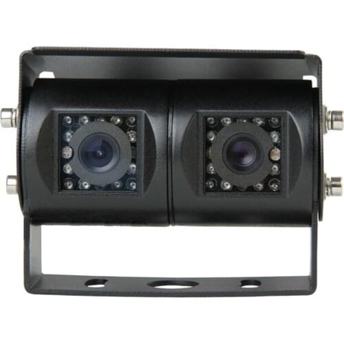 Waterproof Dual Lens Back Rear View High Definition Video Recorder Bus Truck Vehicle Mounted Monitoring Reverse Backup Camera
