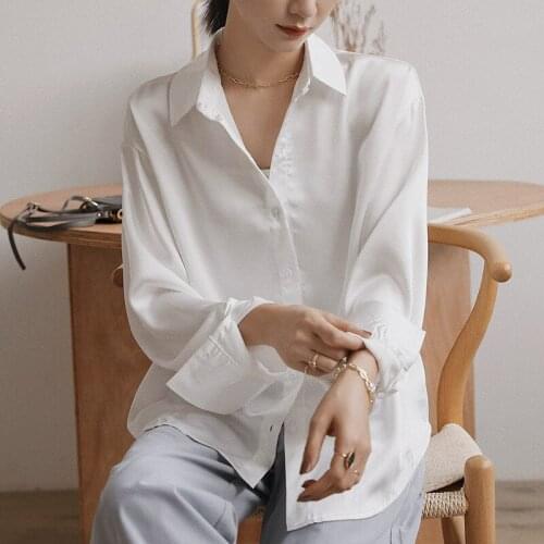 WALKSO Womens Silk Shirts