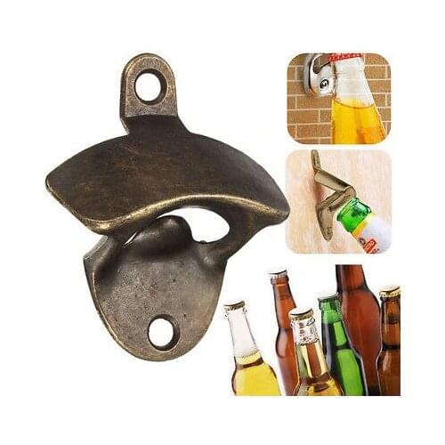 X Retro 1 Tool Bar Opener Wall Top Opening Beer Bottle Bronze Home Mounted
