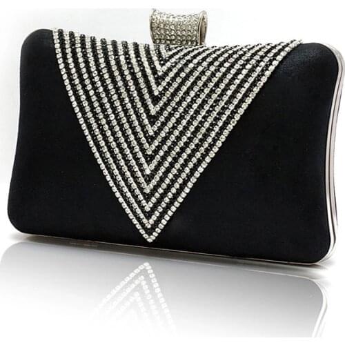 Handmade Style Rhinestones Women Evening Bags Small Messenger Purse Day Clutches Wallet Bags