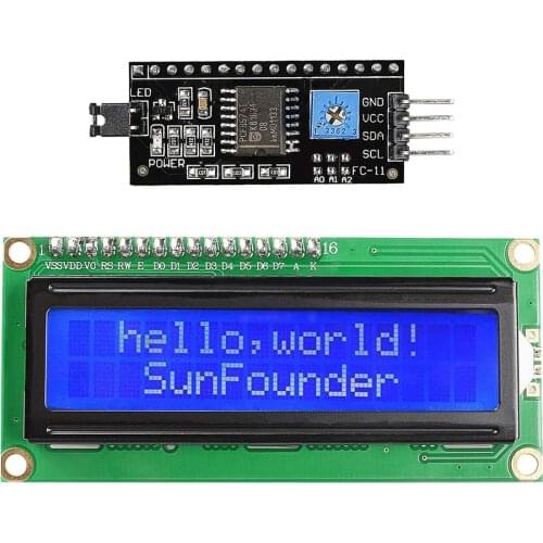 LCD1602 LCD2004 Module Blue Green Screen 16x2 20X4 Character LCD Display Module HD44780 Controller blue black light
