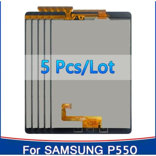 5PCS Test LCD Display for Samsung Galaxy Tab A 9.7 SM-P550 SM-P555 P550 P555 LCD Display Touch Screen Digitizer Replacement