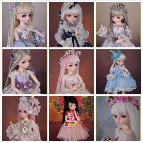 1/4 BJD Doll Nude doll 45cm adult sex female Plastic joint moveable doll,with make up Head circumference 22cm