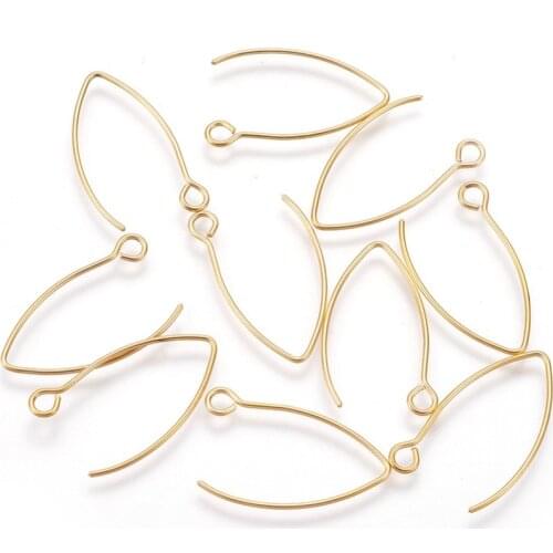 10pcs 304 Stainless Steel Earring Hooks for jewelry making Dangle Earring Accessories 25.5x15x0.8mm
