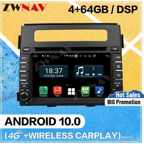 128GB Carplay Android 10 screenMultimedia DVD Player for KIA Soul 2012 2013 BT GPS Navigation Auto Audio Radio Stereo Head unit