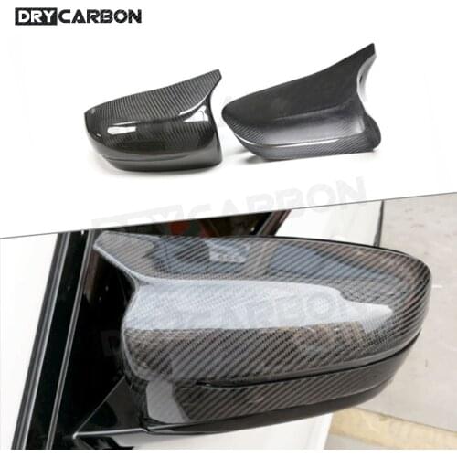 2Pcs/Set Dry Carbon Fiber Mirror Cover for BMW 5 8 Series F90 M5 F91 F92 M8 2018 UP Add on style Rearview Side Mirror Cover