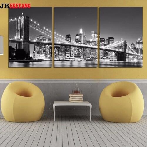 3pcs 5D Diy round/square diamond painting New York night view Diamond Mosaic Embroidery cross stitch Y4083