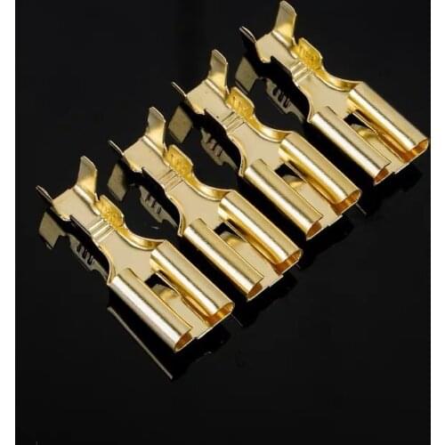 50 pcs 7.8 Inserted Spring Terminals 7.8mm Brass Terminal For 1-2.5mm2 Wire Connector Accessories