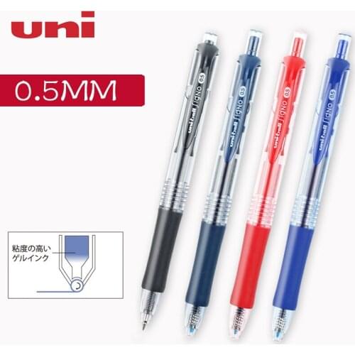 6PCS UNI Press Gel Pen UMN-152 Student Supplies Large-capacity Quick-drying Office Business Signature 0.5MM